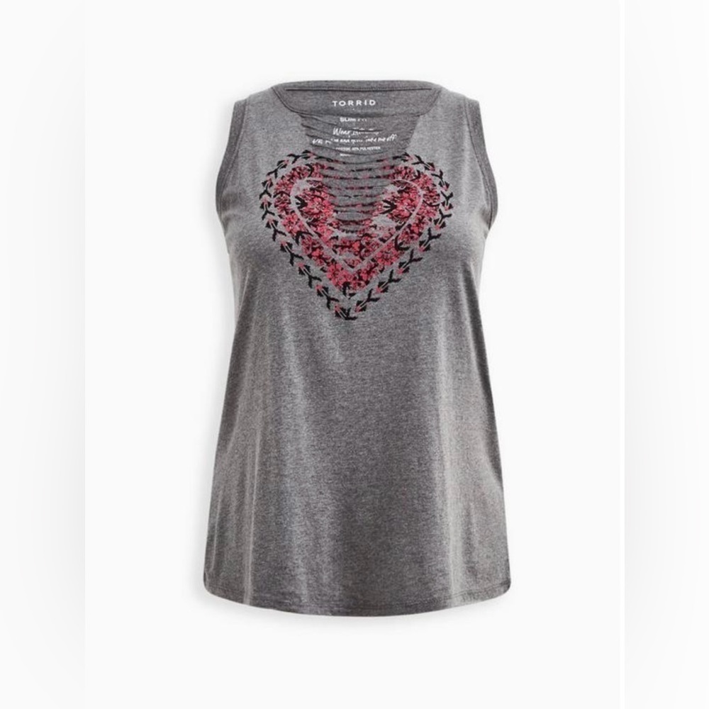 Torrid Slasher Tank - Tapesty Heart (NWOT)​ - Picture 9 of 9